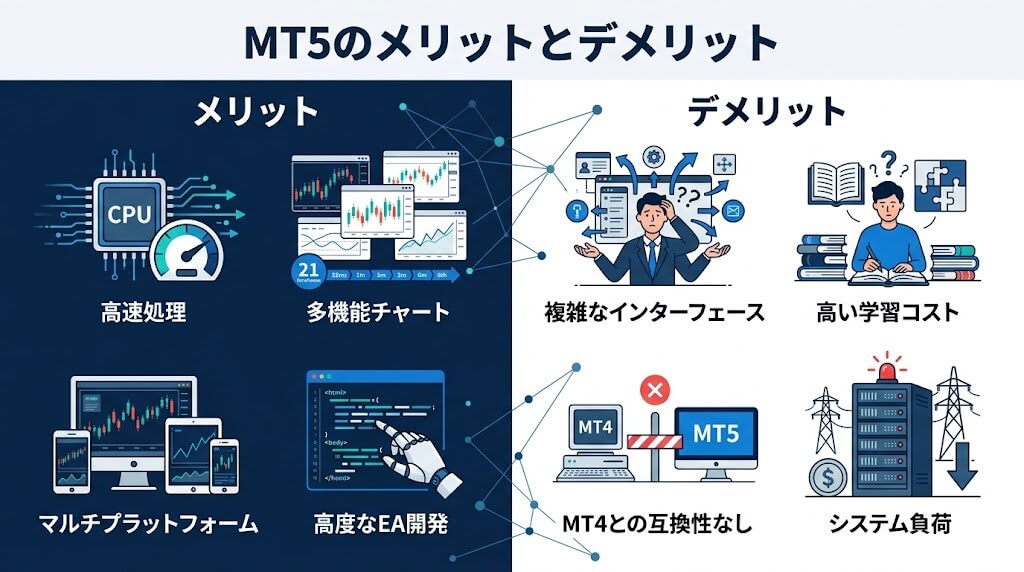 MT5のメリットとデメリット