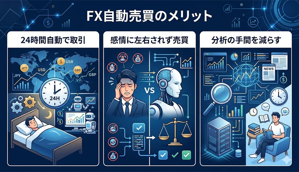 FX自動売買のメリット
