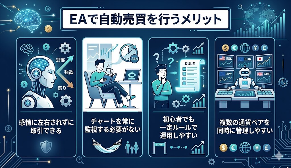 EAで自動売買を行うメリット