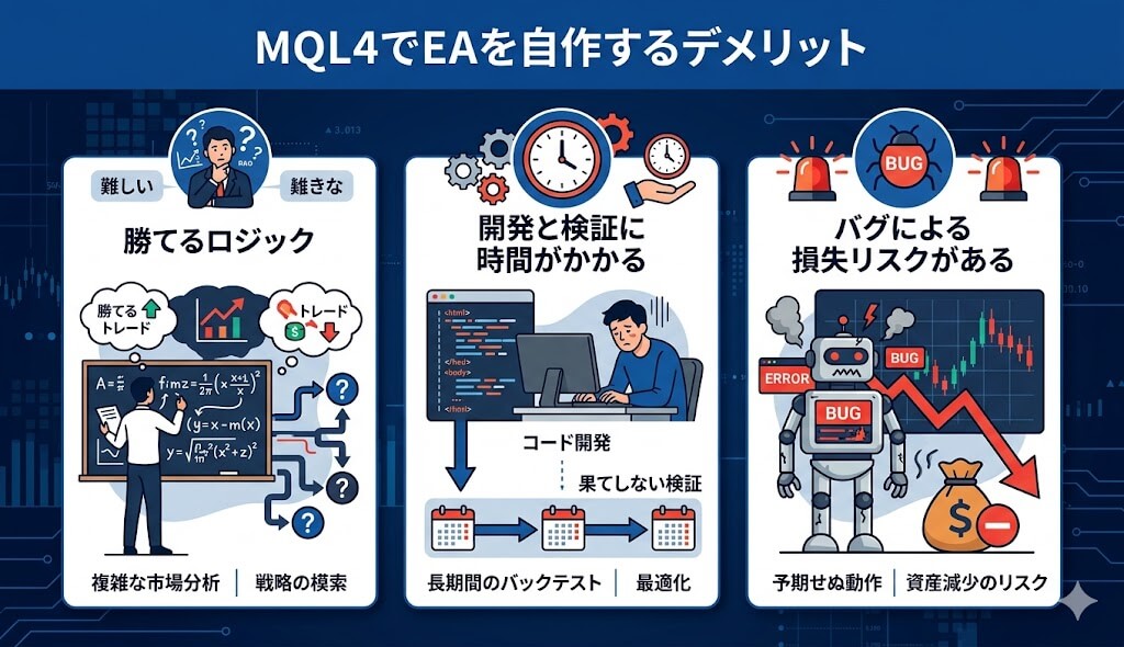 MQL4でEAを自作するデメリット