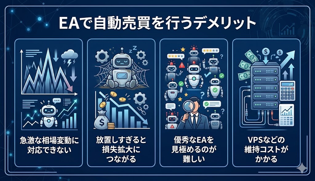 EAで自動売買を行うデメリット