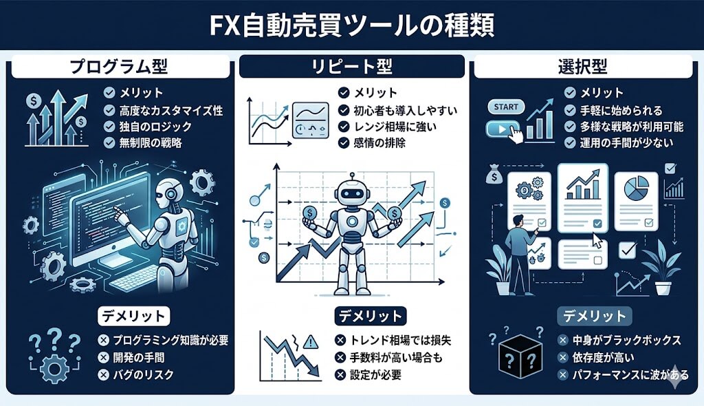 FX自動売買ツールの種類を解説
