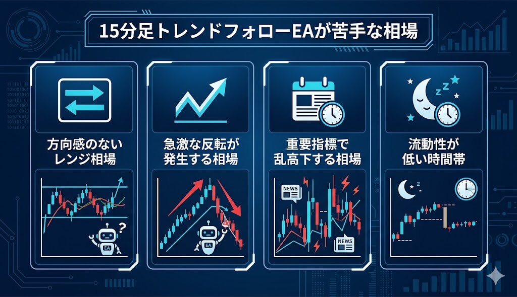 15分足トレンドフォローEAが苦手な相場