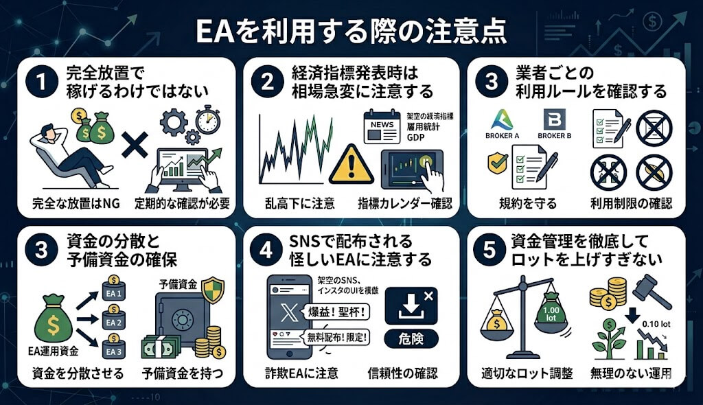 EAを利用する際の注意点