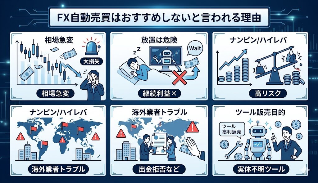FX自動売買はおすすめしないと言われる理由