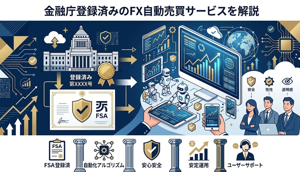 金融庁登録済みのFX自動売買サービスを解説