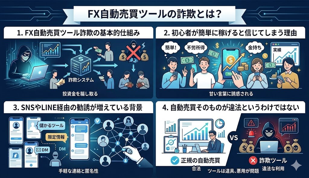 FX自動売買ツールの詐欺とは？初心者が狙われやすい理由